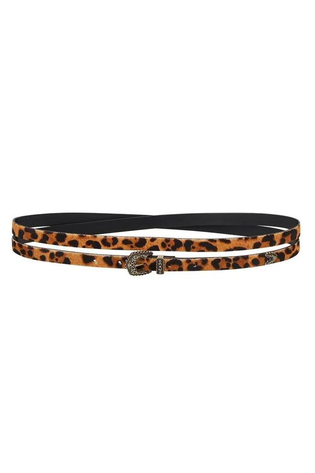 Women Belts Camilla Skinny Double Wrap Belt Fire At Night