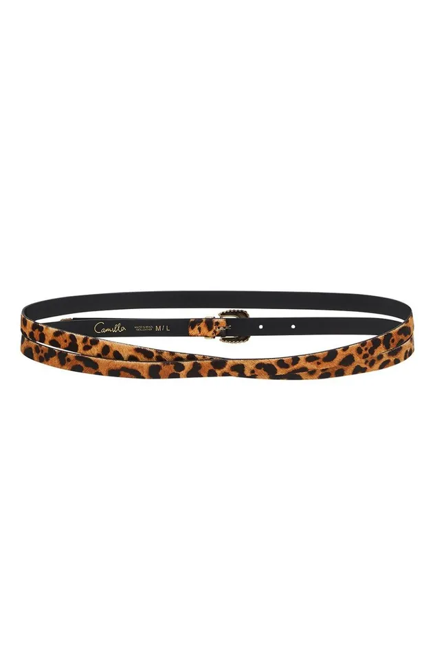 Women Belts Camilla Skinny Double Wrap Belt Fire At Night