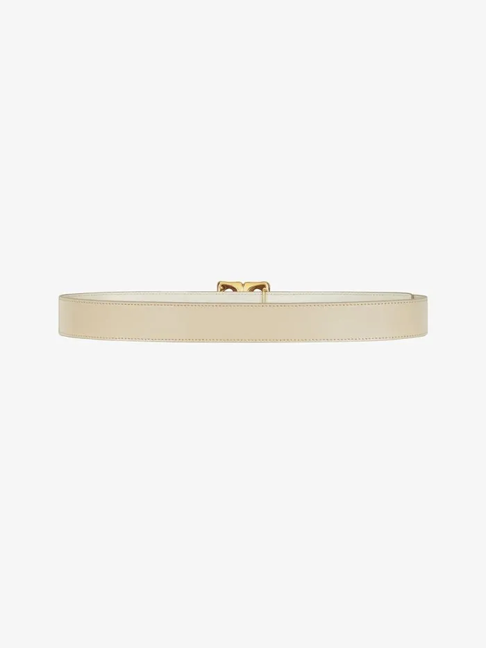 Women Belts Givenchy 4G Liquid Reversible Belt In Box Leather Natural Beige Women Belts Givenchy 4G Liquid Reversible Belt In Box Leather Natural Beige