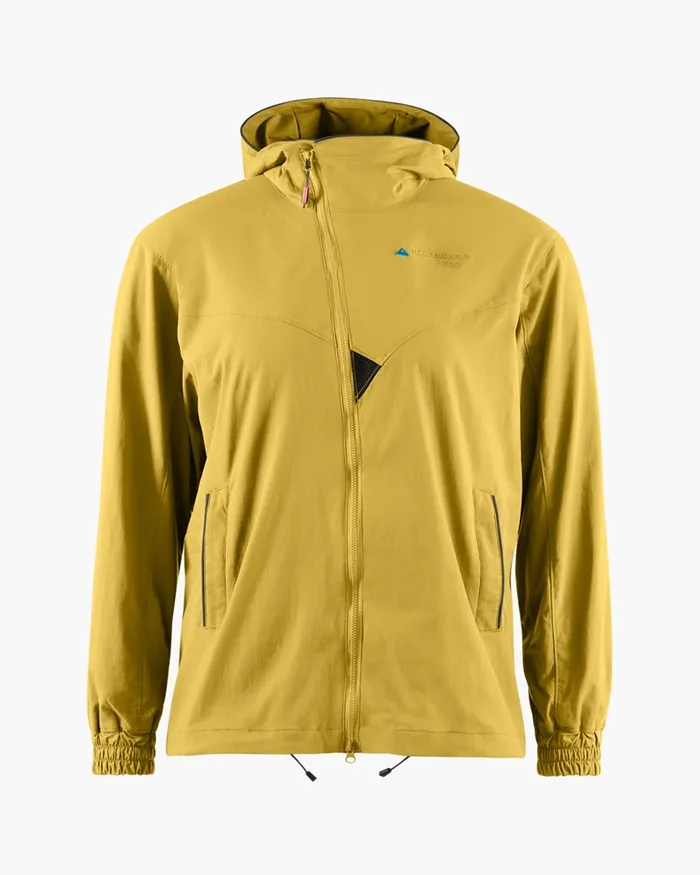 Women Bestla Zip Hood Wind Jacket Dusty Yellow Klttermusen Down and Insulated Jackets