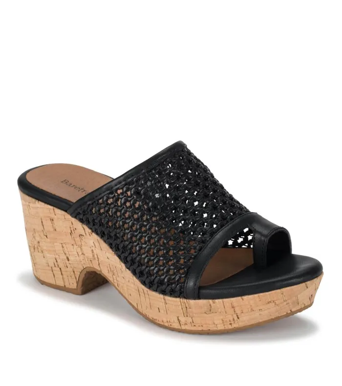 Women Bethie Wedge Sandal Black Baretraps Wedge Sandals