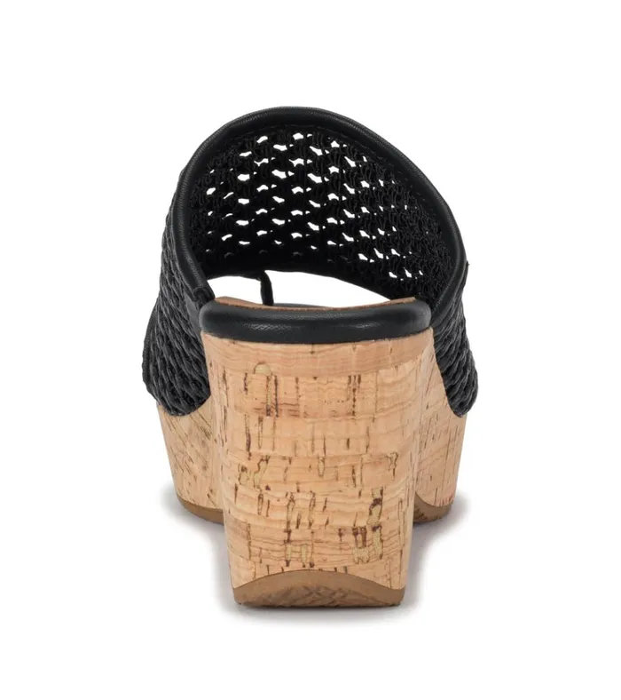 Women Bethie Wedge Sandal Black Baretraps Wedge Sandals