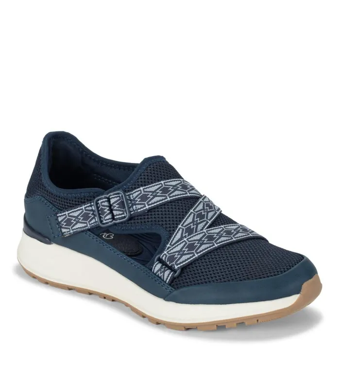 Women Bianna Slip On Sneaker Navy Blue Baretraps Flats and Loafers