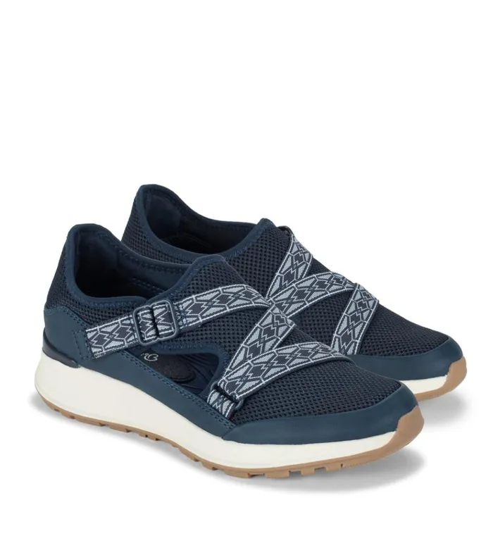 Women Bianna Slip On Sneaker Navy Blue Baretraps Flats and Loafers