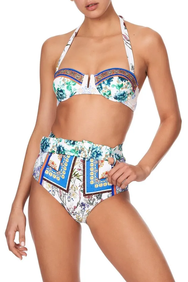 Women Bikinis Camilla Belt Trim High Pant Gone Coast