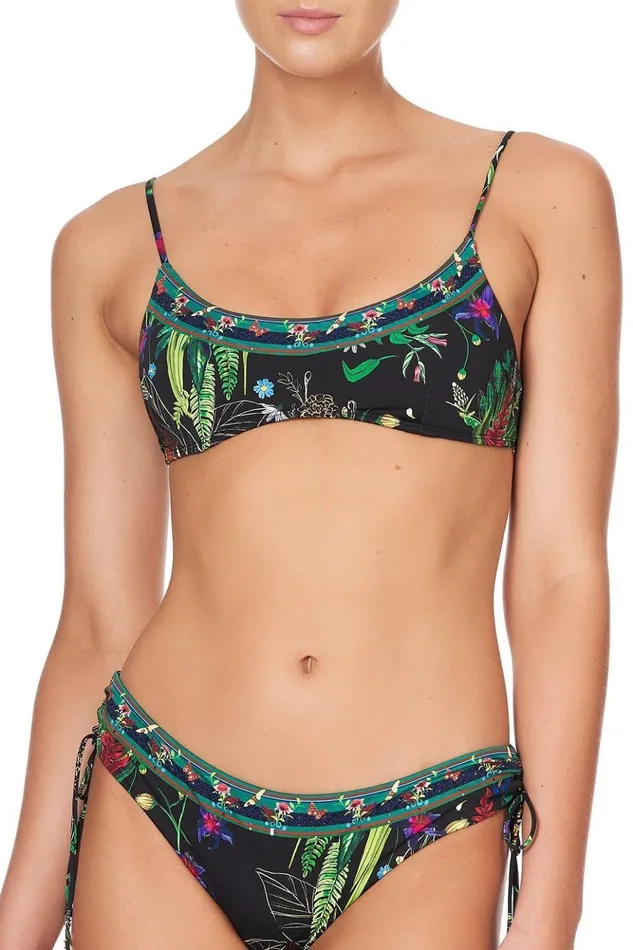 Women Bikinis Camilla Low Scoop Crop With Tie Back River Cruise