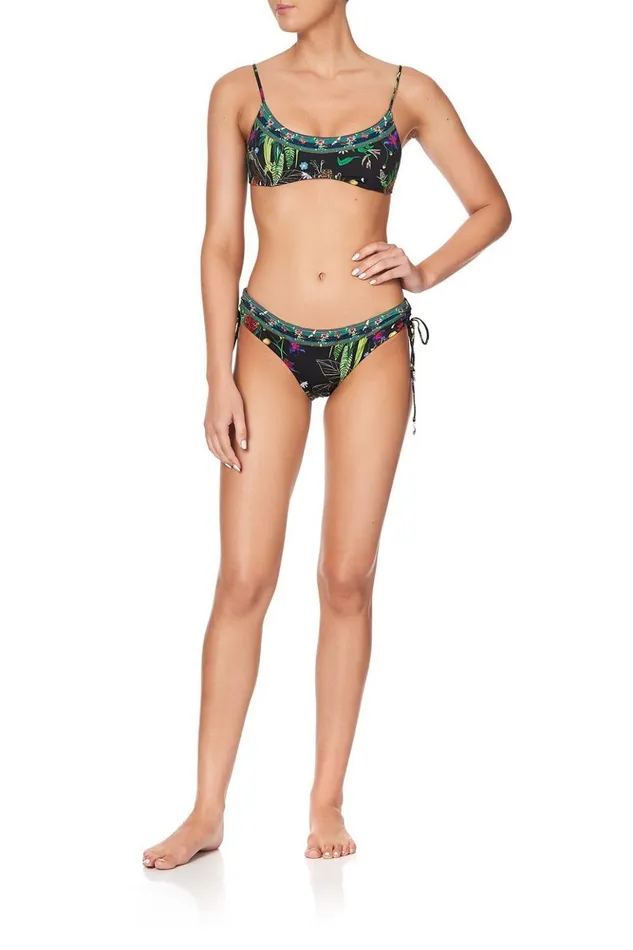 Women Bikinis Camilla Low Scoop Crop With Tie Back River Cruise