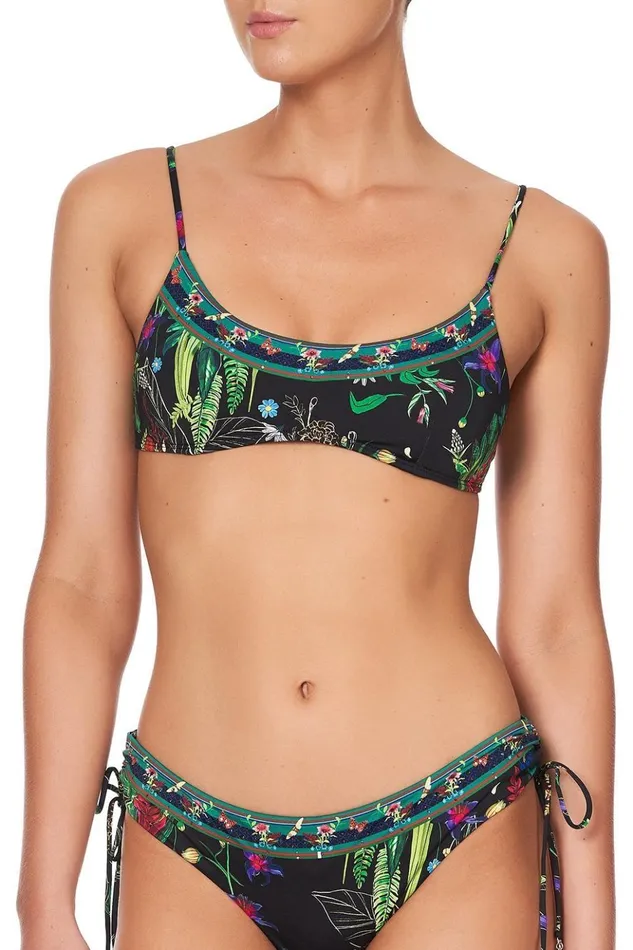 Women Bikinis Camilla Low Scoop Crop With Tie Back River Cruise