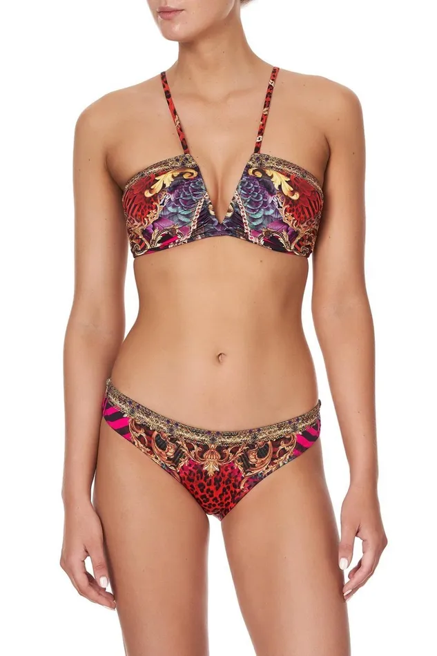 Women Bikinis Camilla V Neck Rouched Bandeau Slave To The Rhythm