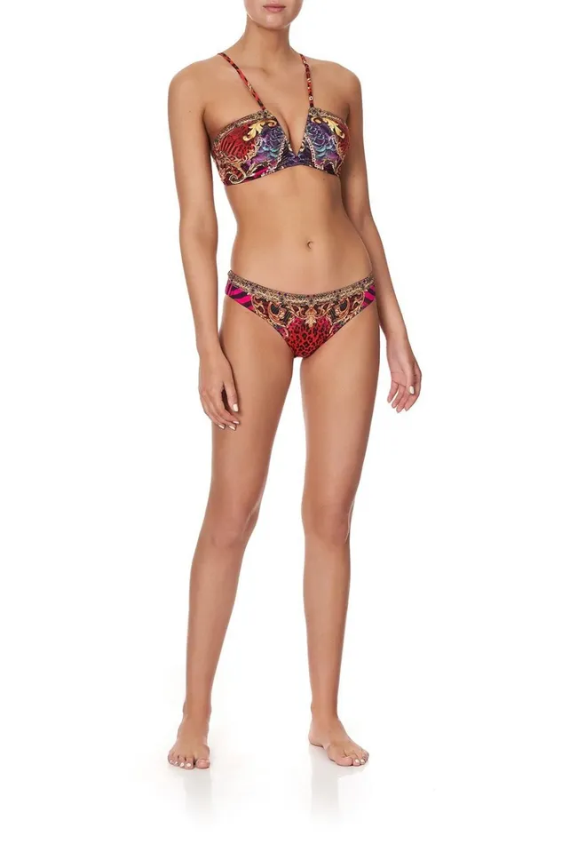 Women Bikinis Camilla V Neck Rouched Bandeau Slave To The Rhythm