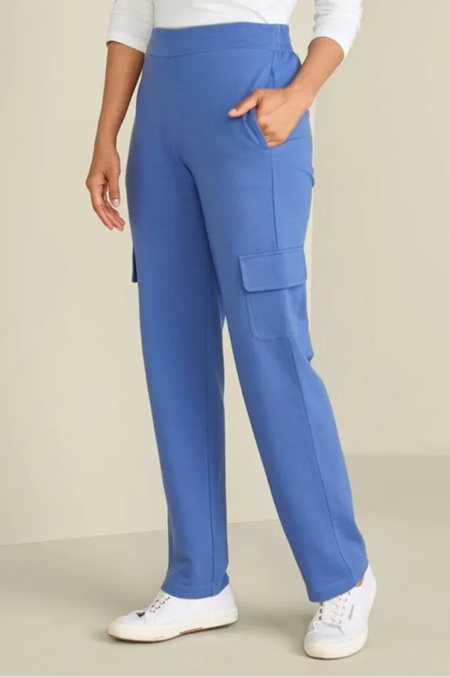 Women Birdie French Terry Cargo Pants True Navy Soft Surroundings Pants