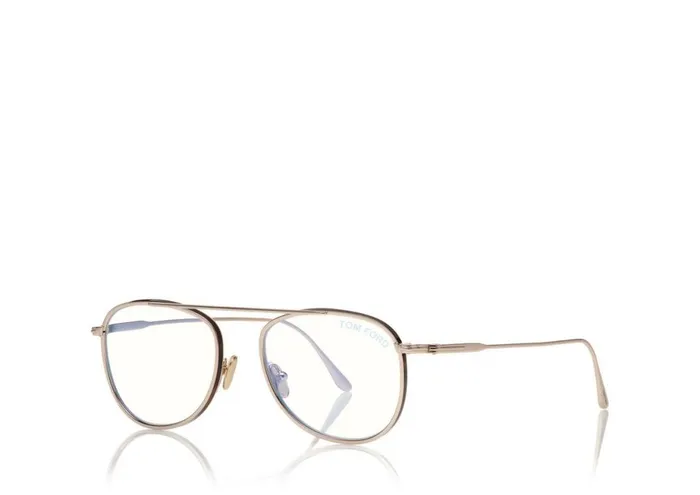 Women BLUE BLOCK COLLECTION Tom Ford Blue Block Round Shape Opticals Gold Women BLUE BLOCK COLLECTION Tom Ford Blue Block Round Shape Opticals Gold