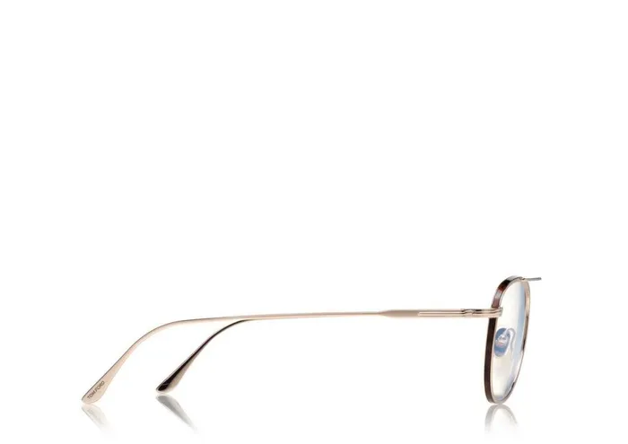 Women BLUE BLOCK COLLECTION Tom Ford Blue Block Round Shape Opticals Gold Women BLUE BLOCK COLLECTION Tom Ford Blue Block Round Shape Opticals Gold
