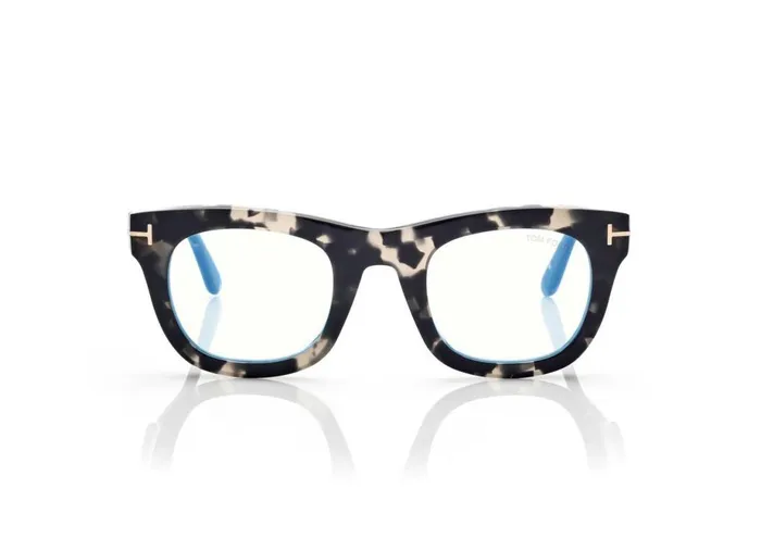 Women BLUE BLOCK COLLECTION Tom Ford Blue Block Soft Squared Opticals Black Brown
