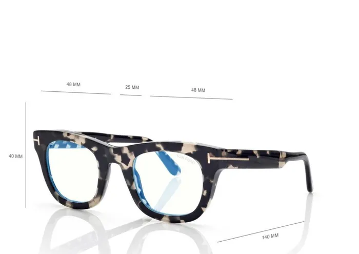 Women BLUE BLOCK COLLECTION Tom Ford Blue Block Soft Squared Opticals Black Brown Women BLUE BLOCK COLLECTION Tom Ford Blue Block Soft Squared Opticals Black Brown