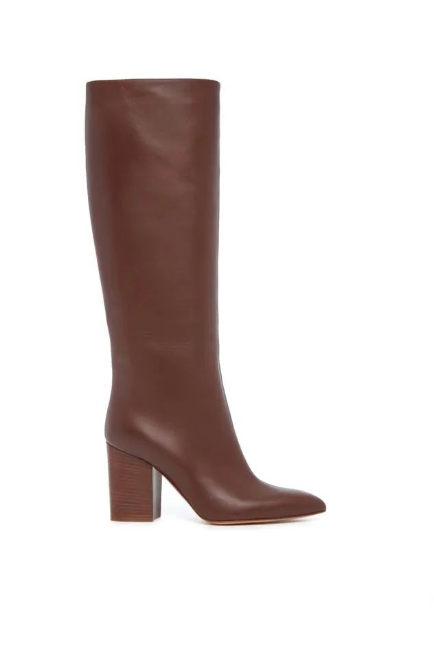 Women Boots Gabriela Hearst Sascha Knee High Boot In Cognac Leather