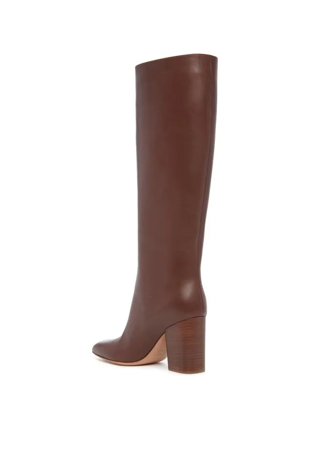 Women Boots Gabriela Hearst Sascha Knee High Boot In Cognac Leather