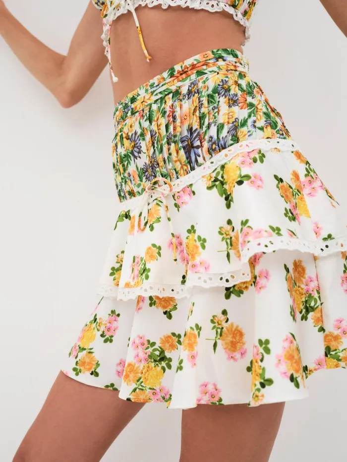 Women Bottoms For Love and Lemons Rosalyn Skirt Green