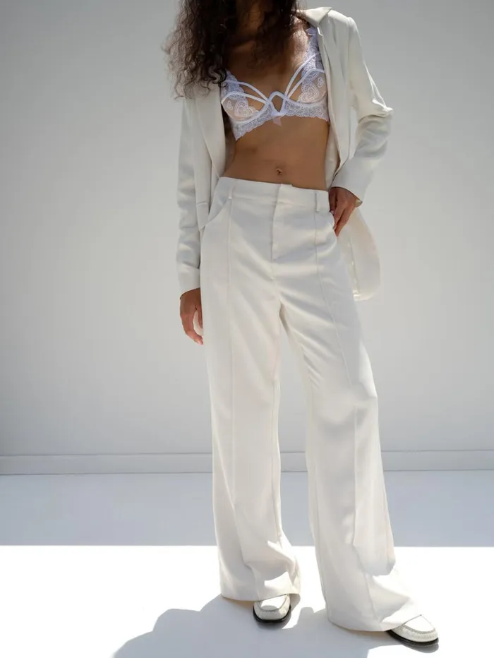 Women Bottoms For Love and Lemons Shannon Pant White Women Bottoms For Love and Lemons Shannon Pant White