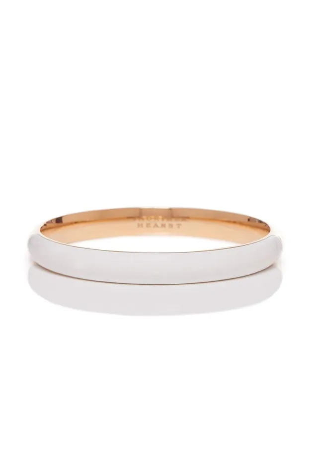 Women Bracelets Gabriela Hearst Vitreous Ivory Enamel and 18K Gold Bangle