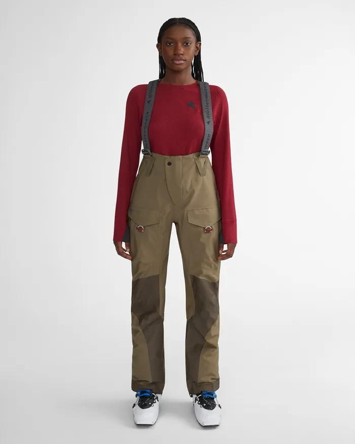 Women Brage 20 Salopette Waterproof Shell Pants Mustard Klttermusen Waterproof Pants