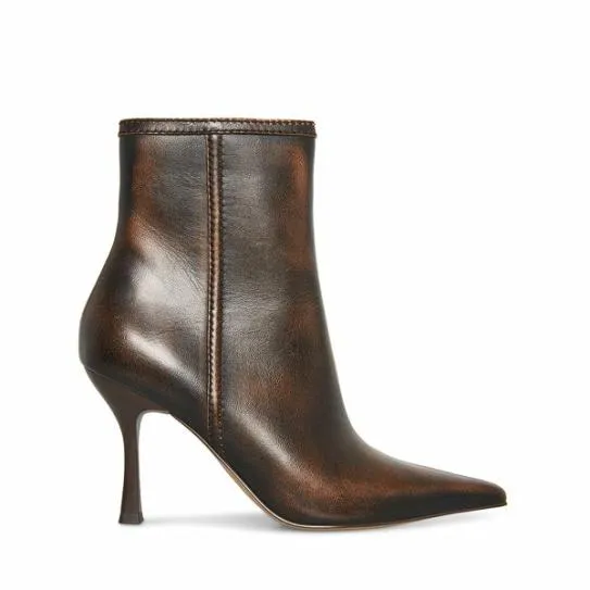 Women BRECKEN BROWN DISTRESSED Brn Distressed Steve Madden Boots and Booties