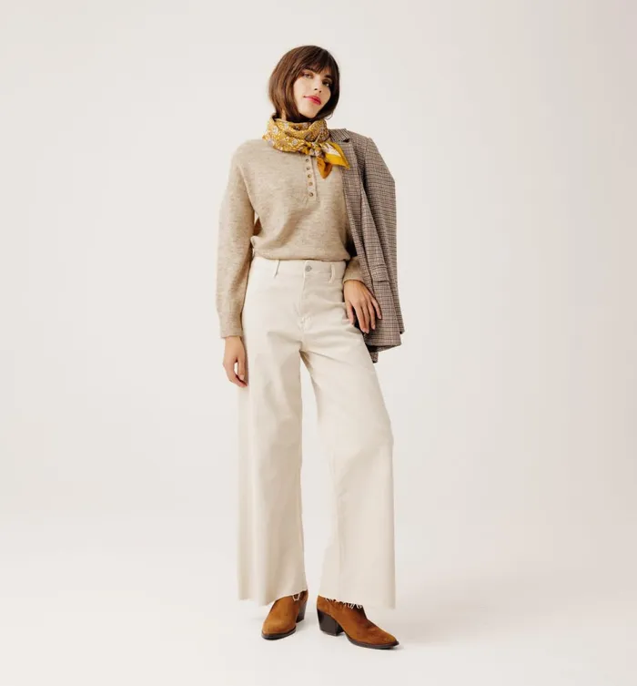 Women Button Front Jumper 8211 Beige Promod Jumpers And Cardigans Women Button Front Jumper 8211 Beige Promod Jumpers And Cardigans