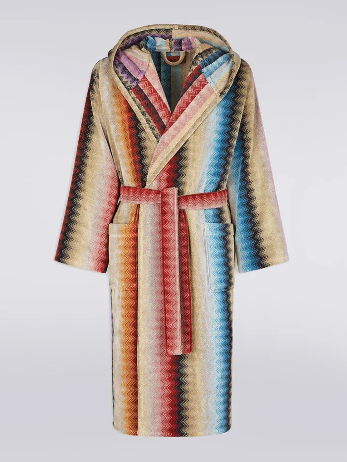 Women Byron Hooded Bathrobe Multicoloured Missoni Bathrobes