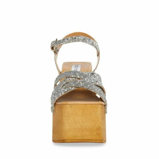 Women CAILEEN SILVER GLITTER Silver Glitter Steve Madden Heels Women CAILEEN SILVER GLITTER Silver Glitter Steve Madden Heels