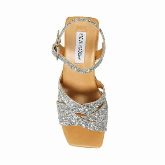 Women CAILEEN SILVER GLITTER Silver Glitter Steve Madden Heels Women CAILEEN SILVER GLITTER Silver Glitter Steve Madden Heels
