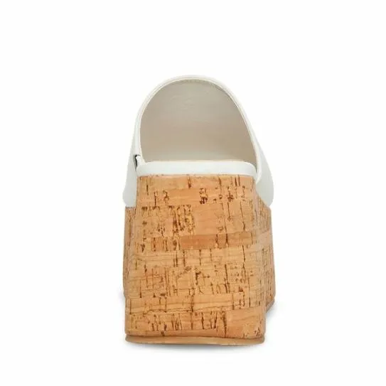 Women CALYSTA WHITE LEATHER White Leather Steve Madden Sandals Women CALYSTA WHITE LEATHER White Leather Steve Madden Sandals