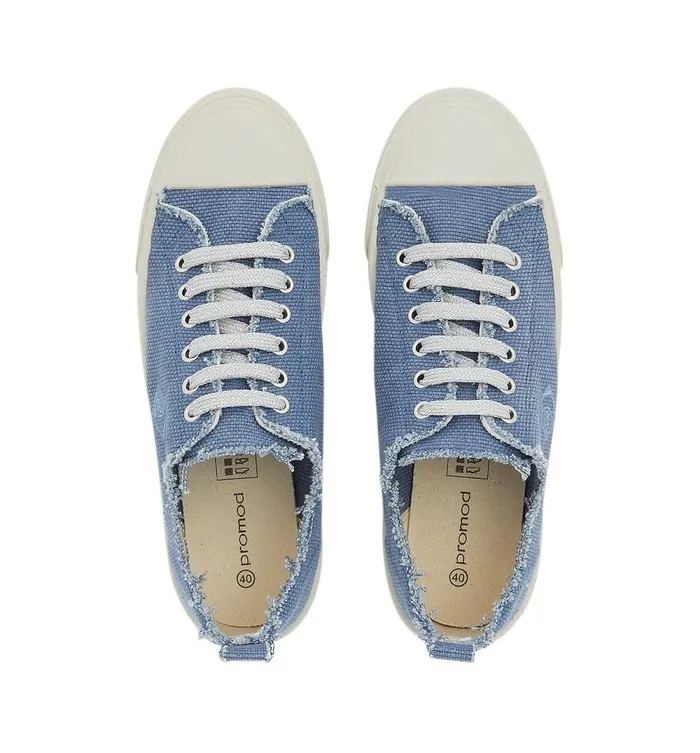 Women Canvas Fashion Trainers 8211 Denim Promod Shoes Women Canvas Fashion Trainers 8211 Denim Promod Shoes