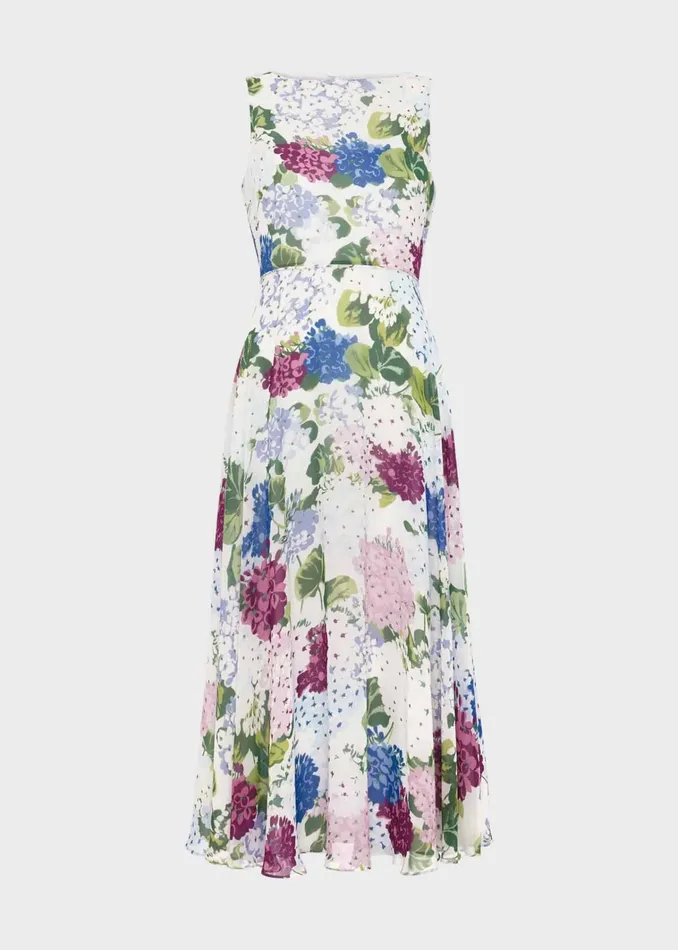 Women Carly Floral Dress Ivory Multi Hobbs Dresses and Jumpsuits