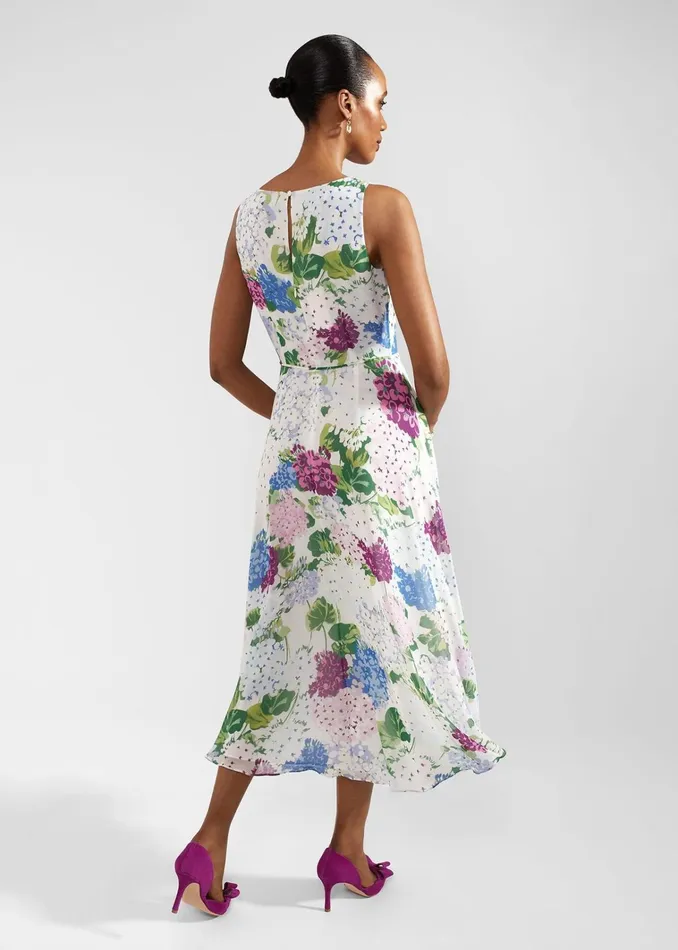 Women Carly Floral Dress Ivory Multi Hobbs Dresses and Jumpsuits