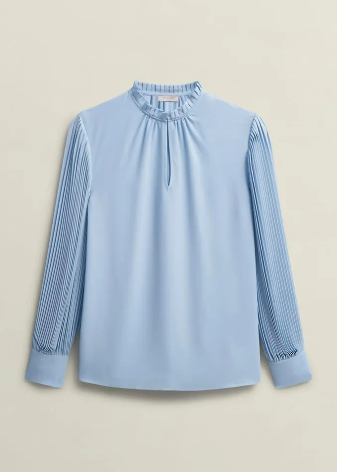 Women Carrie Blouse Powder Blue Hobbs Tops
