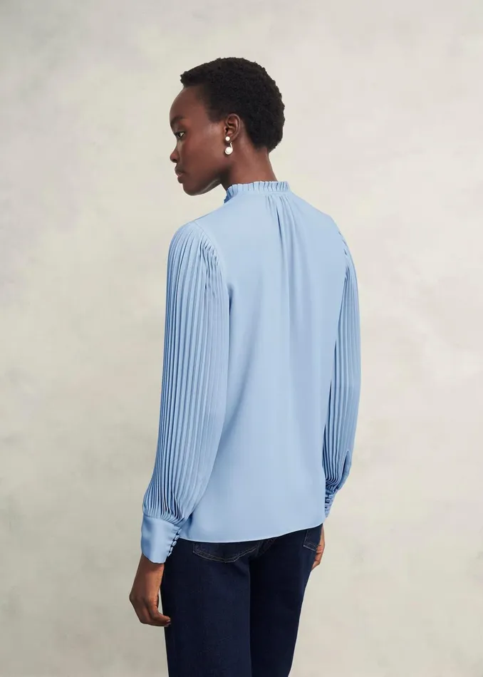 Women Carrie Blouse Powder Blue Hobbs Tops