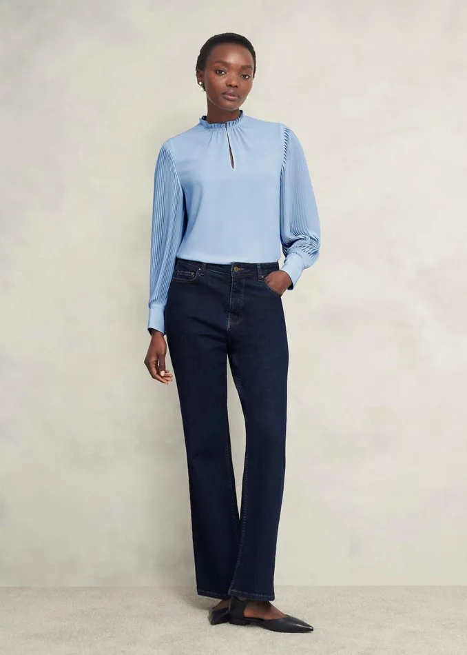 Women Carrie Blouse Powder Blue Hobbs Tops