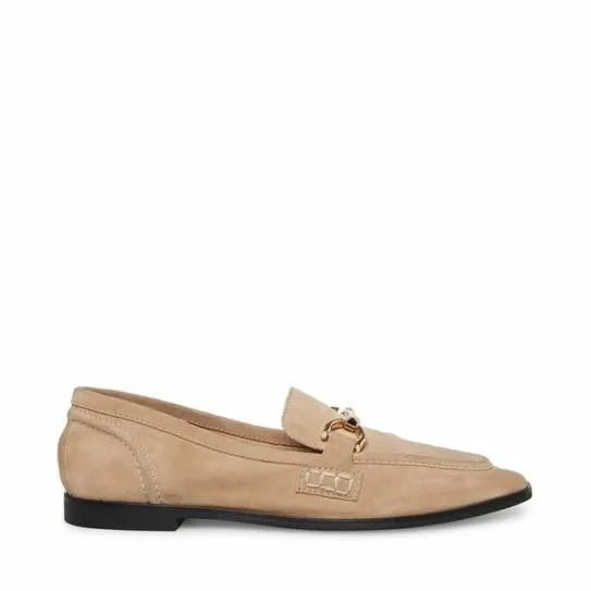 Women CARRINE TAN SUEDE Tan Suede Steve Madden Loafers and Flats