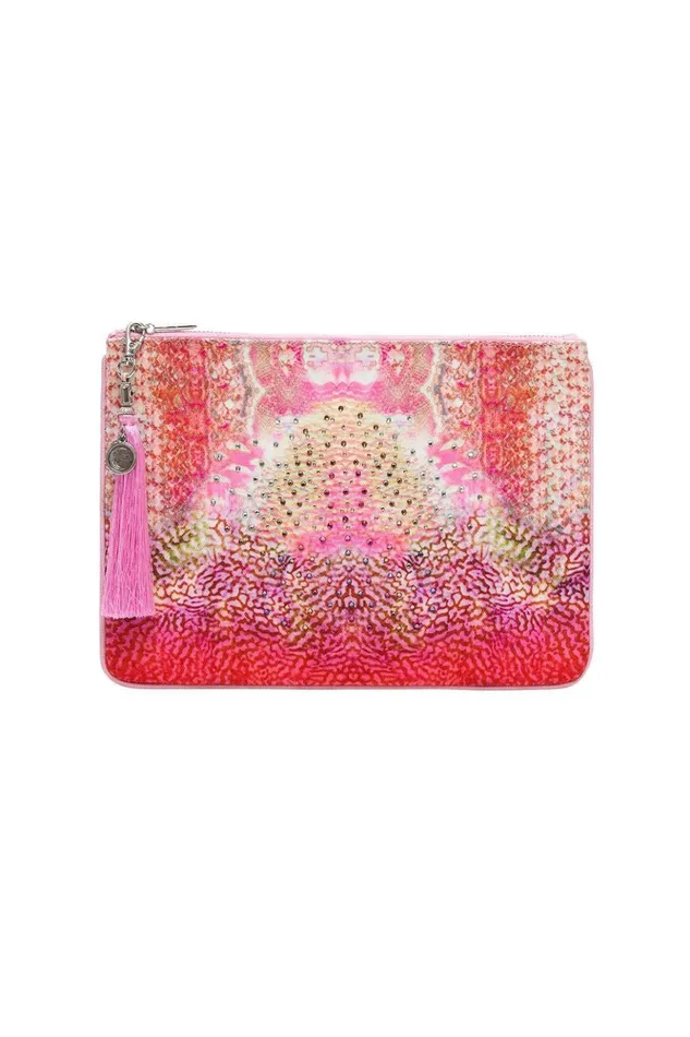 Women Clutch Bags Camilla Small Canvas Clutch Serpentine Dreams