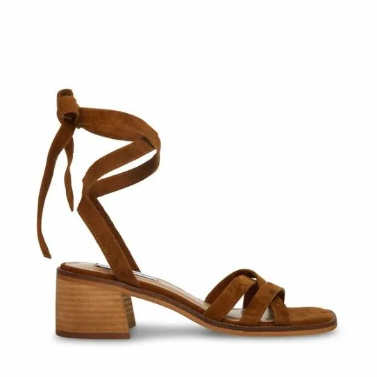 Women CORY BROWN SUEDE Brown Suede Steve Madden Heels