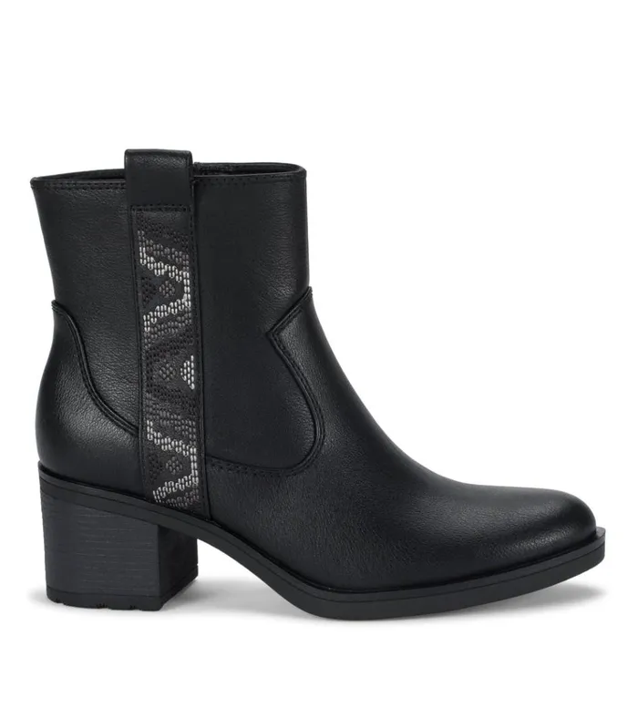 Women Covina Block Heel Bootie Black Baretraps Booties