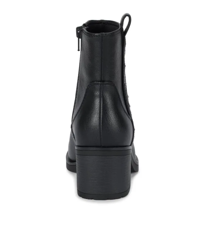 Women Covina Block Heel Bootie Black Baretraps Booties