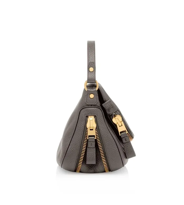 Women Cross Body Bags Tom Ford Grain Leather Jennifer Medium Double Strap Bag Graphite Women Cross Body Bags Tom Ford Grain Leather Jennifer Medium Double Strap Bag Graphite