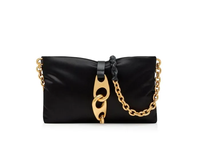 Women Cross Body Bags Tom Ford Satin Pillow Carine Small Crossbody Bag Black