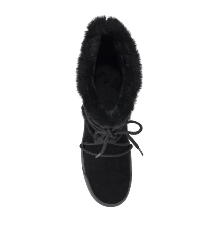 Women Danney Cold Weather Boot Black Suede Baretraps Cold Weather Boots