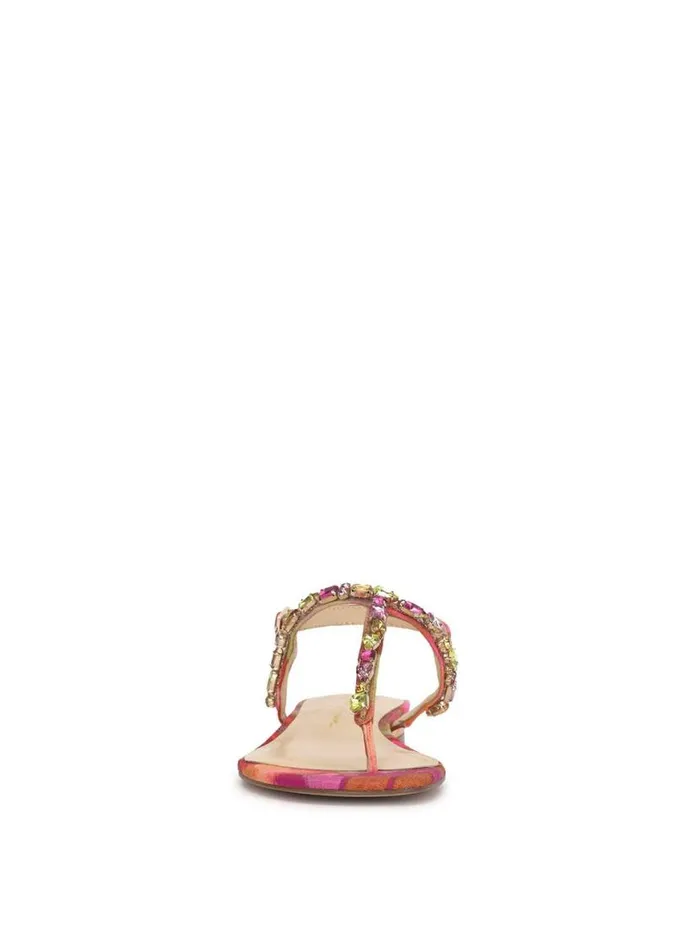 Women Dehna Embellished Sandal In Red Combo Jessica Simpson Flats