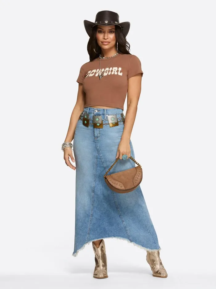 Women Della Maxi Skirt In Sweet Pea Jessica Simpson Bottoms