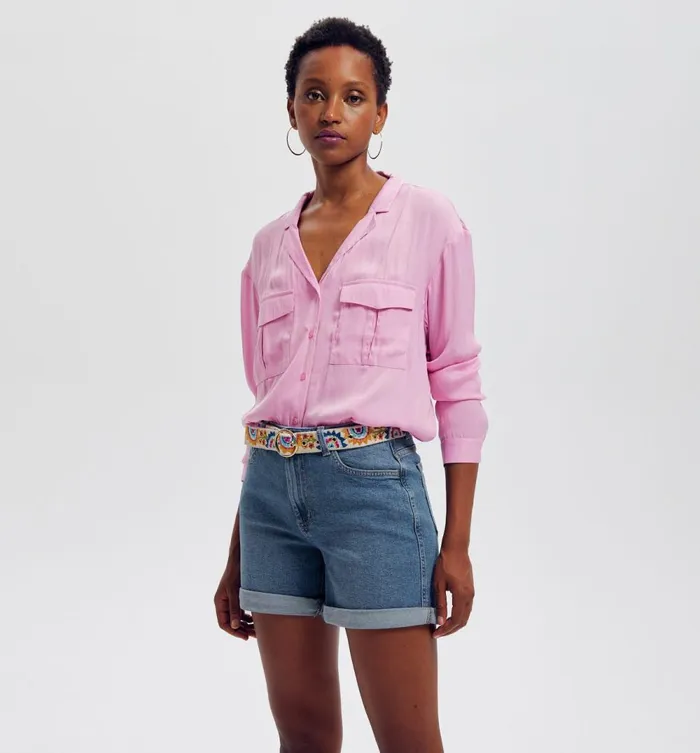 Women Denim Shorts 8211 Medium Denim Promod Shorts
