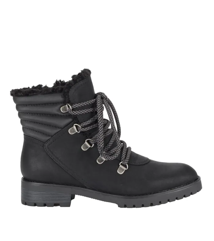 Women Dennison Lace Up Boot Black Baretraps Booties