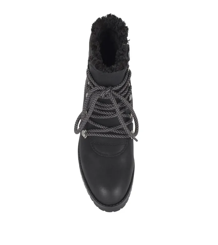 Women Dennison Lace Up Boot Black Baretraps Booties
